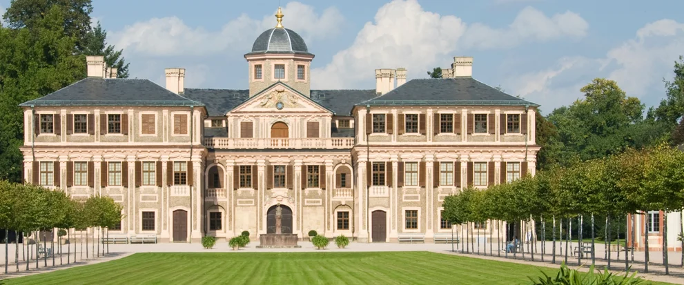 Blick auf Schloss Favorite in Rastatt