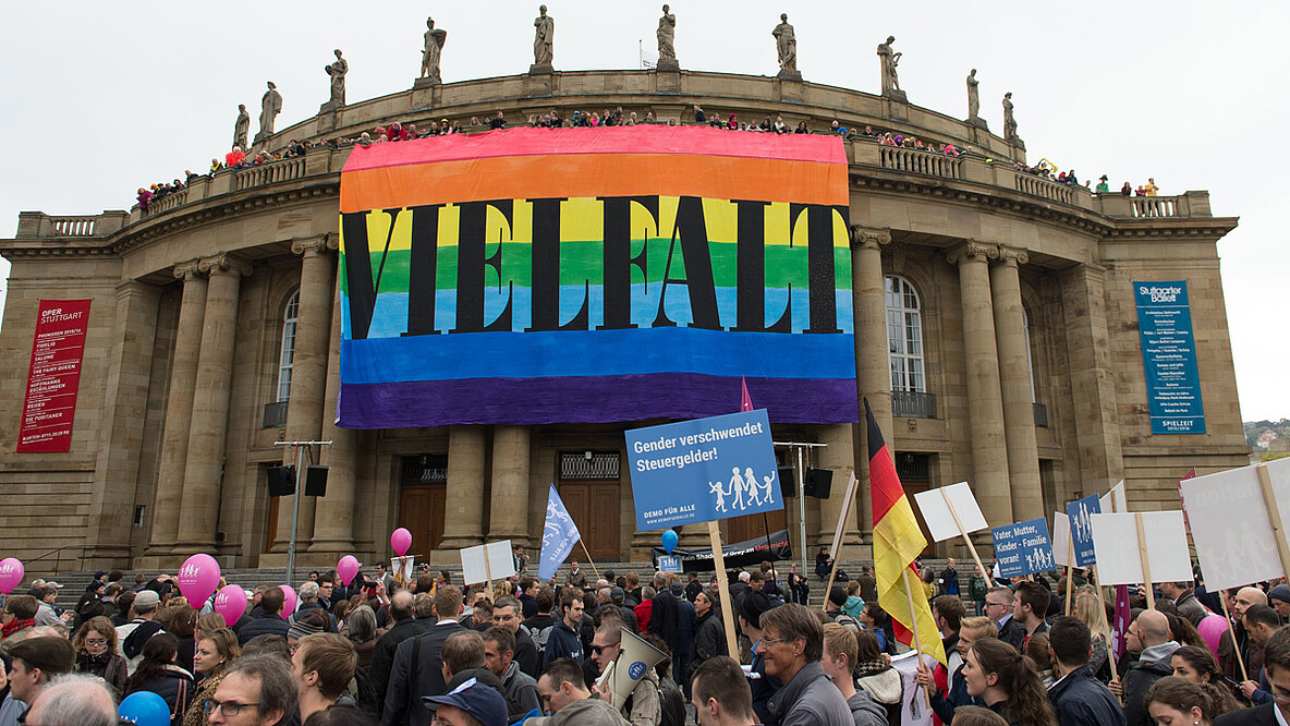 Demo für Alle Vielfalt Foto: Daniel Maurer/DPA