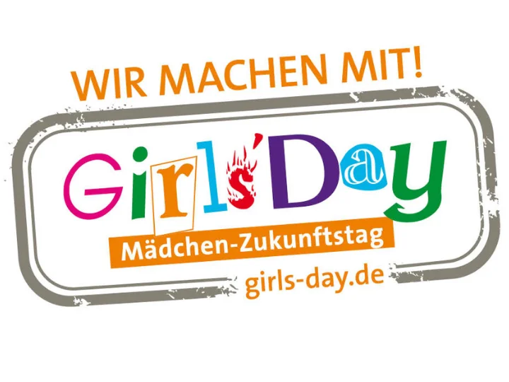 Text: "Wir machen mit! Girls Day"