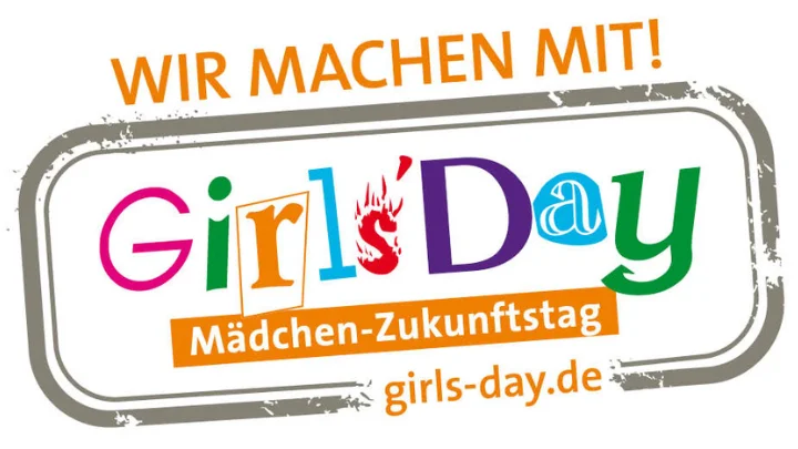 Text: "Wir machen mit! Girls Day"