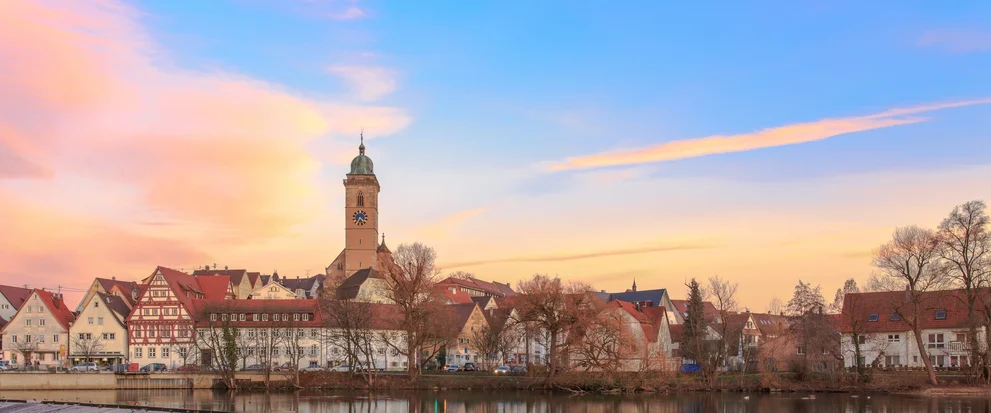 Panorama-Blick auf Nürtinger Altstadt
