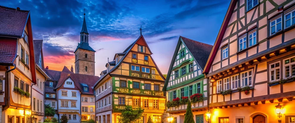 Blick auf die Backnanger Altstadt