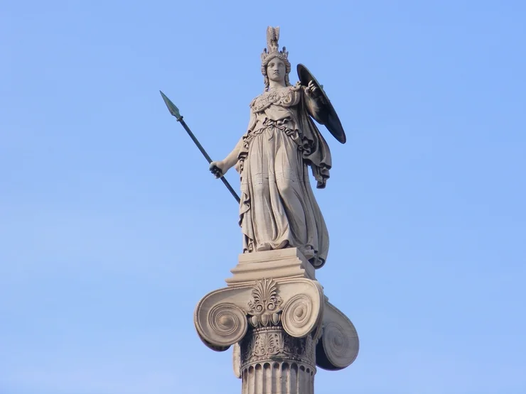 Statue der griechischen Schutzgöttin