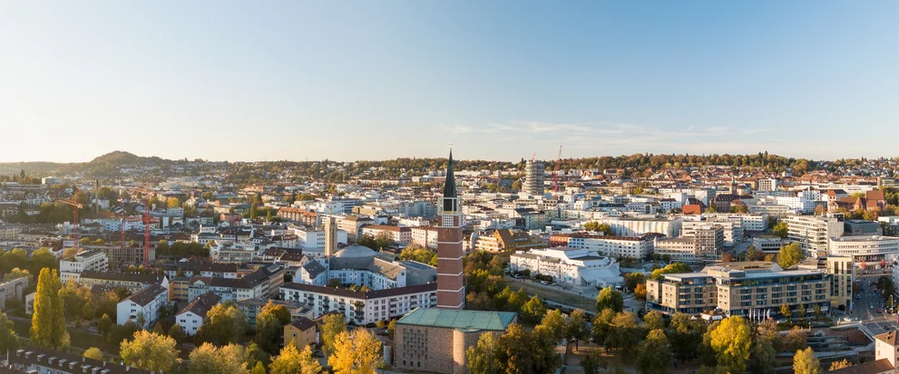 Panorama-Blick auf Pforzheim
