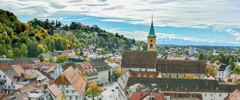 Panorama-Blick auf Ravensburg